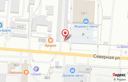 Магазин автозапчастей Лада на Северной улице на карте