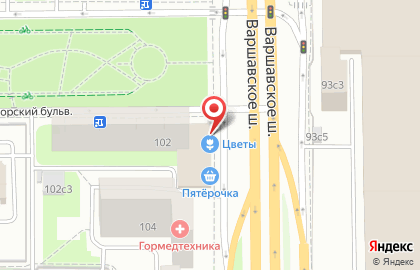 Магазин фастфудной продукции на Варшавском шоссе на карте