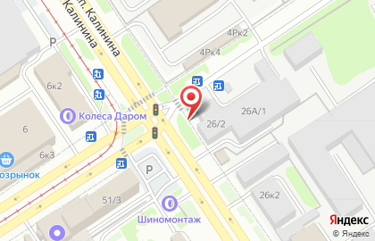 Аккумобиль в Октябрьском районе на карте