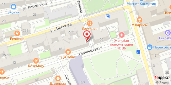 Центр эпиляции и косметологии Skin Lazer Med на Сытнинской улице на карте