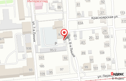 Автостоянка в Омске на карте