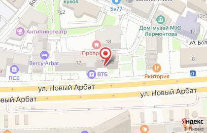 Инвестбанк акб ОАО Дополнительный Офис Арбатский на карте