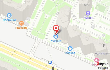 Супермаркет Магнит на Ленинском проспекте, 82 к 1 на карте