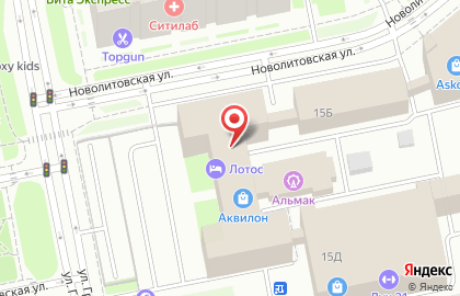 Сауна Лагуна на Новолитовской улице на карте