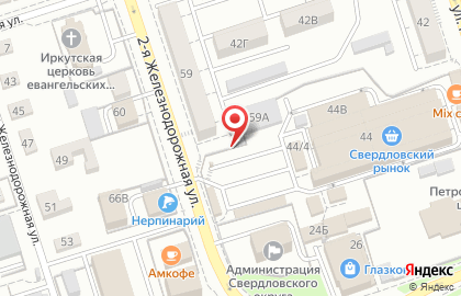 Сеть магазинов эротических товаров Основной инстинкт в Свердловском районе на карте