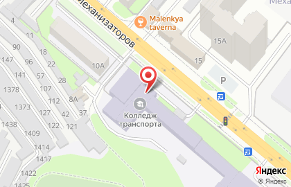 Липецкий колледж транспортного и дорожного хозяйства на карте