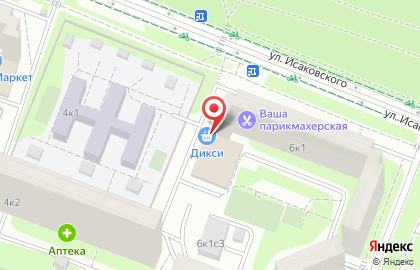 Супермаркет Дикси в Москве на карте