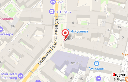 Банкомат Росбанк на Малой Московской улице на карте