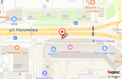 Букетная лавка на улице Нахимова на карте