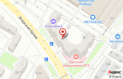 Акатуй на Эгерском бульваре на карте