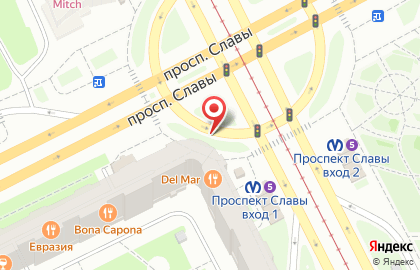 Магазин Союзпечать на проспекте Славы, 43б киоск на карте