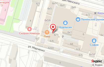 МегаОкна на улице Рождественского на карте