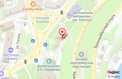 Бар Nebar на Ленина на карте