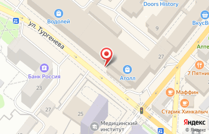 Магазин Мир Косметики на Октябрьской улице на карте
