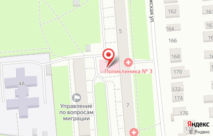 Городская клиническая поликлиника №5 в Свердловском районе на карте