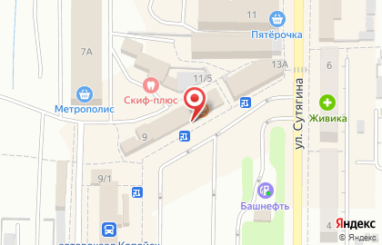 Салон связи Связной на улице Сутягина на карте