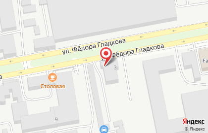 Магазин автозапчастей Yulsun на улице Фёдора Гладкова на карте