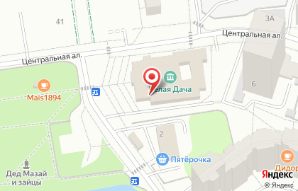 Белая Дача дк на карте