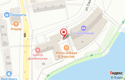 Клён на улице Сергеева на карте