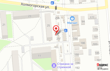 Киоск по продаже мясной продукции на Холмогорской улице на карте