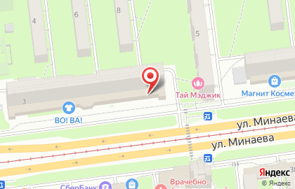 Супермаркет Пятёрочка в Ленинском районе на карте