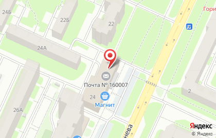 Автозапчасти в Вологде на карте