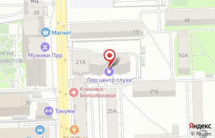 Центр слуха ЛОР на улице Энтузиастов на карте
