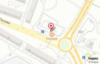 Кафе быстрого питания Fire Food в Октябрьском районе на карте
