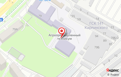 Пермский агропромышленный техникум в Индустриальном районе на карте
