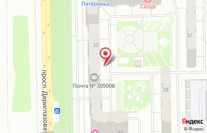 Северный на карте