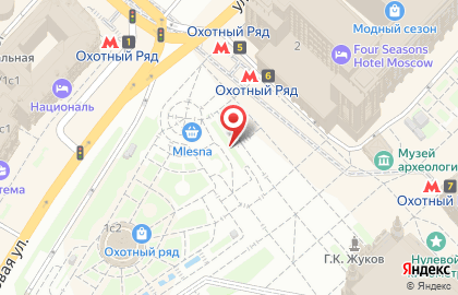 ТЦ Охотный ряд в Москве на карте