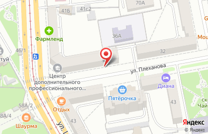 Магазин мясных изделий Уральский богатырь на улице Плеханова, 36 на карте
