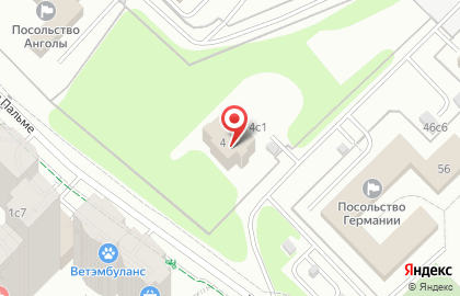 Посольство Объединенных Арабских Эмиратов в г. Москве на карте