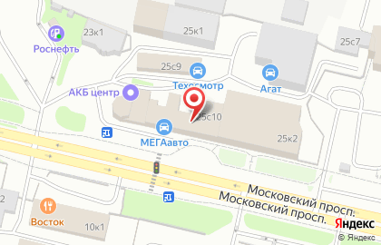 Магазин автозапчастей для Рено на Московском проспекте на карте