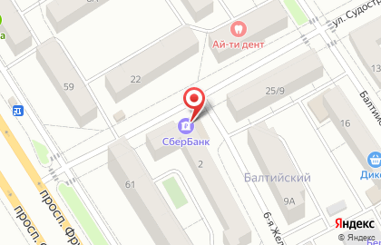 Банкомат Северный банк Сбербанка России в Фрунзенском районе на карте