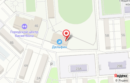 Бассейн Дельфин в Хабаровске на карте