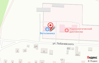 Тольяттинская станция по борьбе с болезнями животных в переулке Лобачевского на карте
