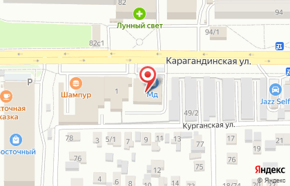 Парикмахерская в Оренбурге на карте