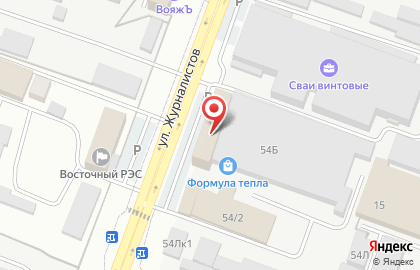 Аллея штор на улице Журналистов на карте