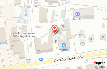 Охранная компания Охрана на Октябрьском проспекте на карте