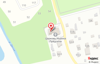 Храм Усекновения Главы Иоанна Предтечи в Афинеево на карте