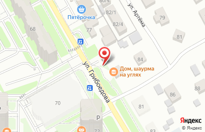 Магазин овощей и фруктов в Мотовилихинском районе на карте