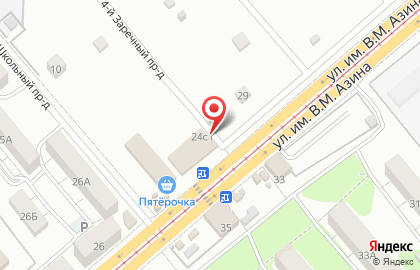 Магазин одежды и обуви Московская ярмарка в Заводском районе на карте