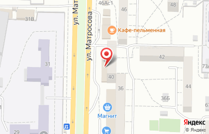 Банкомат Почта Банк на улице Матросова на карте