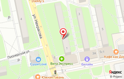 Булочная Каравай-СВ "Фадеева" на карте