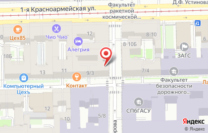 Продуктовый магазин в Санкт-Петербурге на карте