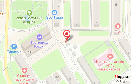 Точка по продаже питьевой воды Губернский колодезь на Комсомольской на карте