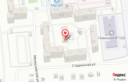 Центр развития творчества детей и юношества Радуга в Калининском районе на карте