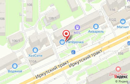 Офис продаж и обслуживания Билайн на Иркутском тракте на карте