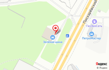 Шинный центр Зеленая Шина на Пискарёвском проспекте на карте